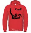 Men`s hoodie Kiev is the capital of the world bright-red фото
