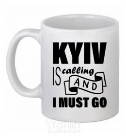 Ceramic mug Kyїv White фото