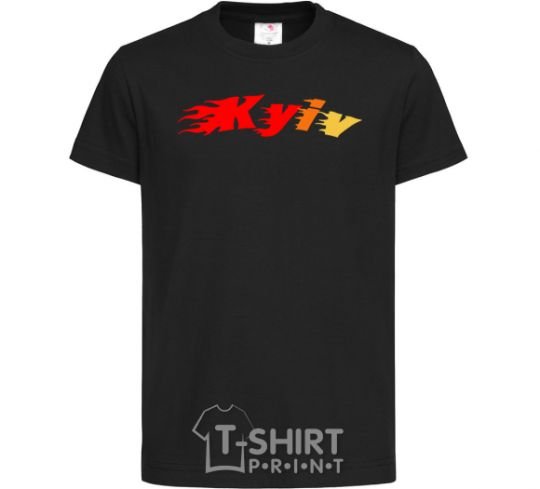 Kids T-shirt Fire Kyiv black фото