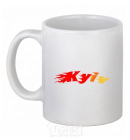 Ceramic mug Kyїv White фото