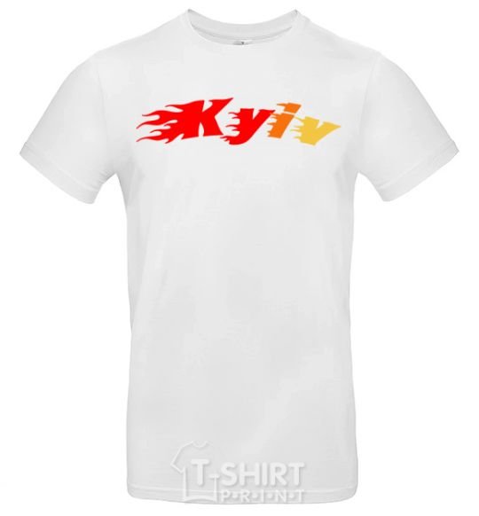 Men's T-Shirt Fire Kyiv White фото