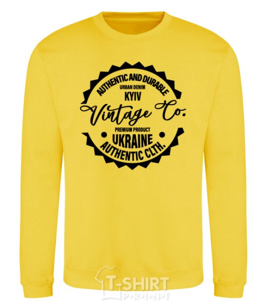 Sweatshirt Kyiv Vintage Co yellow фото