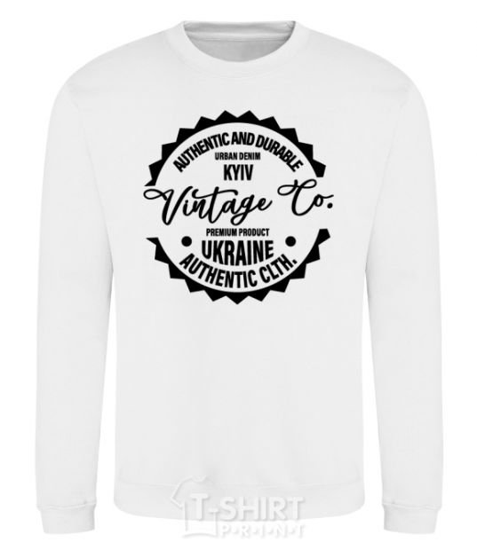 Sweatshirt Kyiv Vintage Co White фото