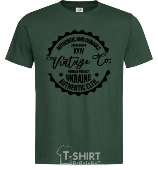 Мужская футболка Kyiv Vintage Co Темно-зеленый фото