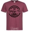 Men's T-Shirt Kyiv Vintage Co burgundy фото