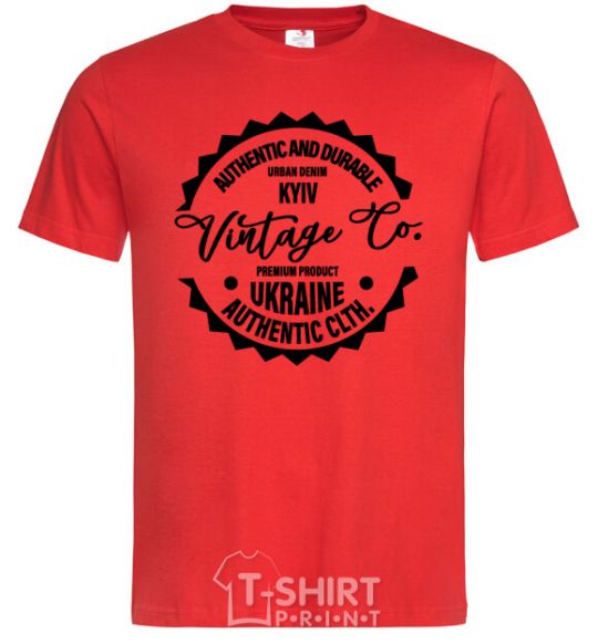 Мужская футболка Kyiv Vintage Co Красный фото