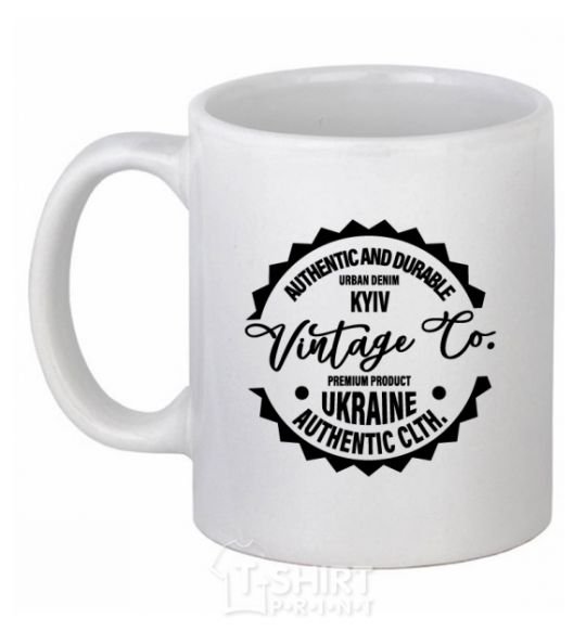 Ceramic mug Kyiv Vintage Co White фото
