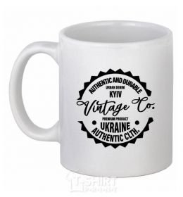 Ceramic mug Kyїv White фото