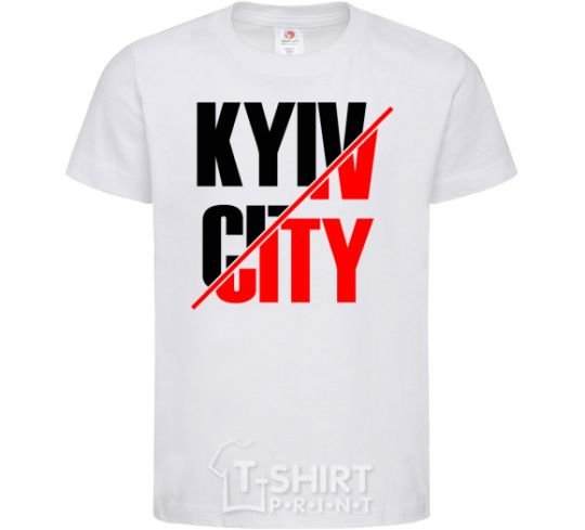 Kids T-shirt Kyiv city White фото