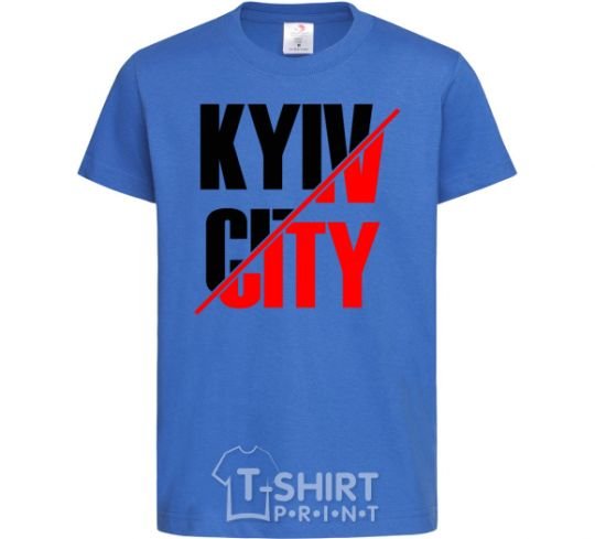 Kids T-shirt Kyiv city royal-blue фото