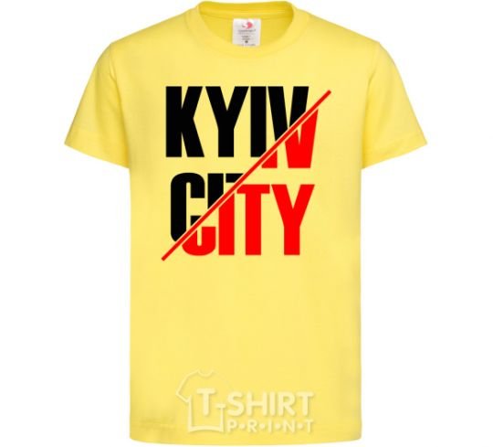 Kids T-shirt Kyiv city cornsilk фото