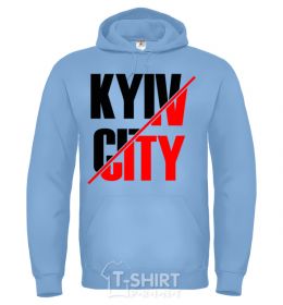Мужская толстовка (худи) Kyiv city Голубой фото
