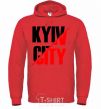 Men`s hoodie Kyiv city bright-red фото
