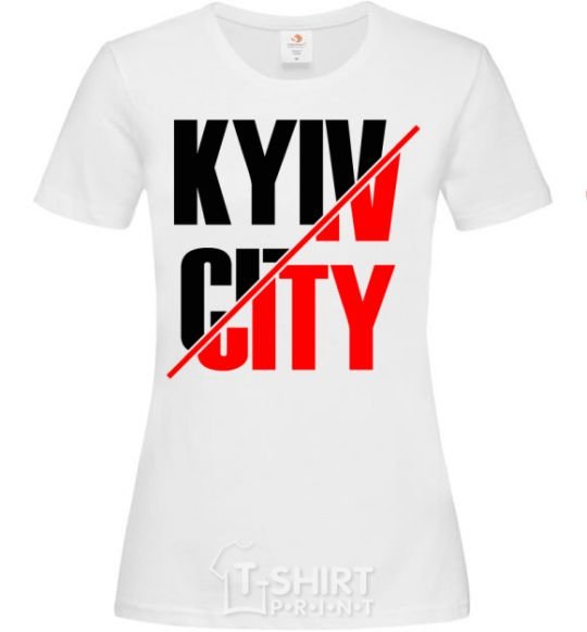 Women's T-shirt Kyiv city White фото