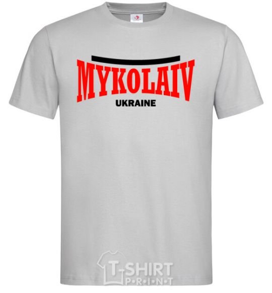 Men's T-Shirt Mykolaiv Ukraine grey фото