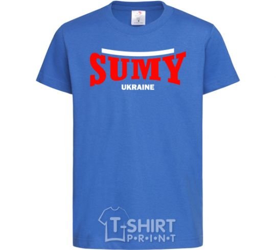 Детская футболка Sumy Ukraine Ярко-синий фото