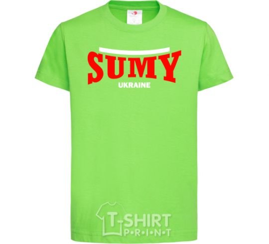 Детская футболка Sumy Ukraine Лаймовый фото
