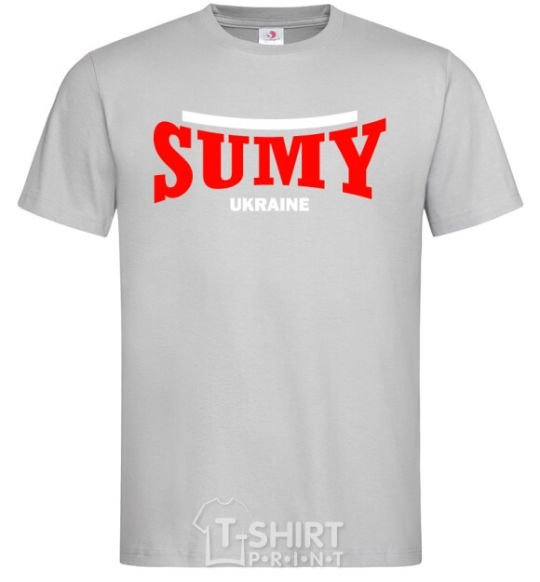Мужская футболка Sumy Ukraine Серый фото