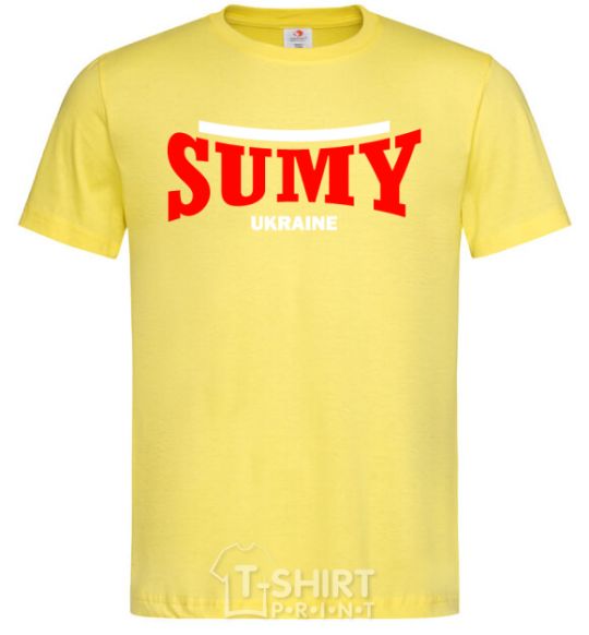 Мужская футболка Sumy Ukraine Лимонный фото