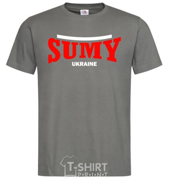 Men's T-Shirt Sumy Ukraine dark-grey фото
