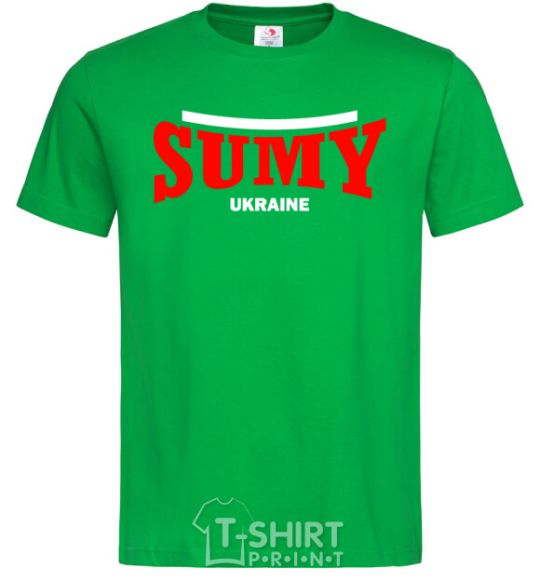 Мужская футболка Sumy Ukraine Зеленый фото