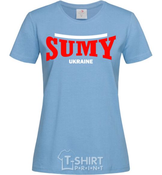 Женская футболка Sumy Ukraine Голубой фото