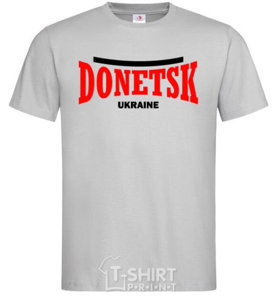Men's T-Shirt Donetsk Ukraine grey фото