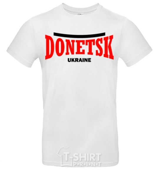 Men's T-Shirt Donetsk Ukraine White фото