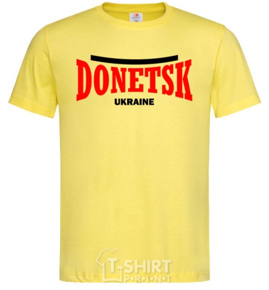Men's T-Shirt Donetsk Ukraine cornsilk фото