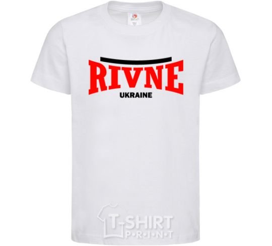 Kids T-shirt Rivne Ukraine White фото