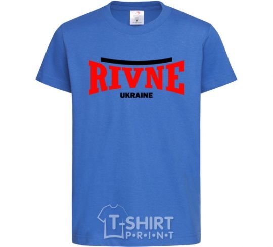Kids T-shirt Rivne Ukraine royal-blue фото