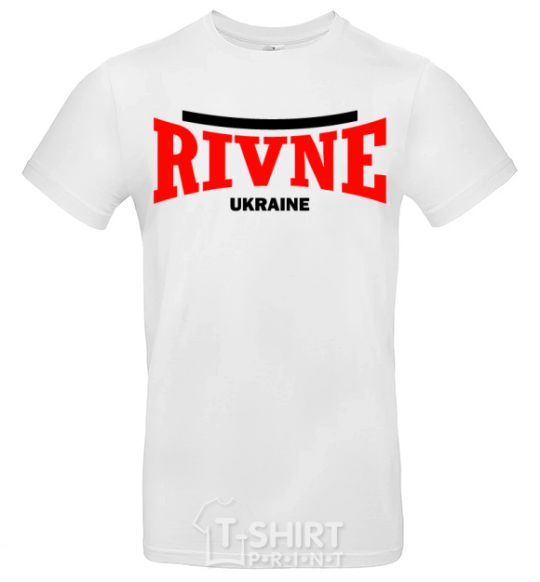 Men's T-Shirt Rivne Ukraine White фото