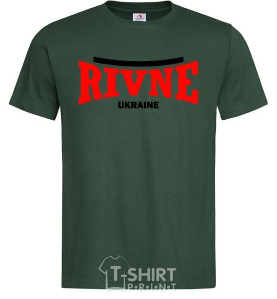 Мужская футболка Rivne Ukraine Темно-зеленый фото