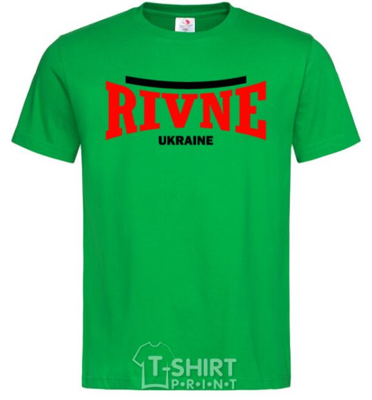 Мужская футболка Rivne Ukraine Зеленый фото