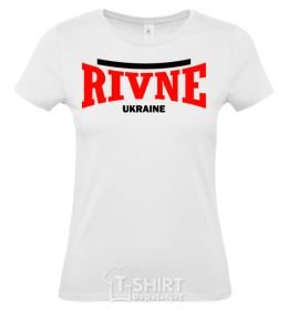 Women's T-shirt Rivne flag black фото