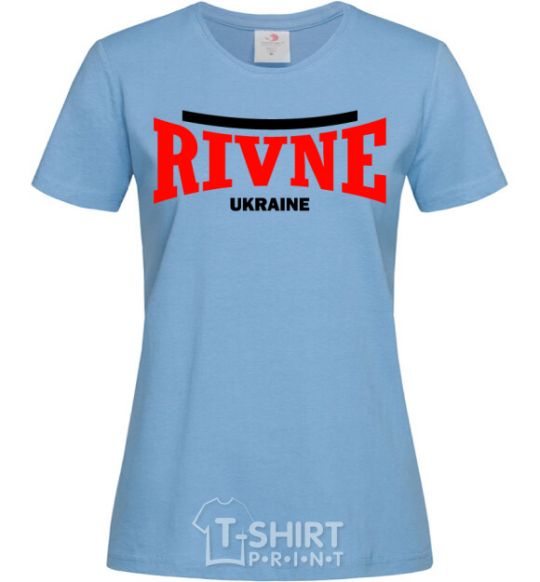 Women's T-shirt Rivne Ukraine sky-blue фото