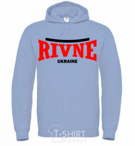 Men`s hoodie Rivne Ukraine sky-blue фото