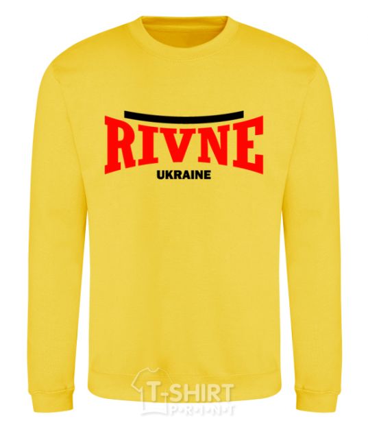 Sweatshirt Rivne Ukraine yellow фото