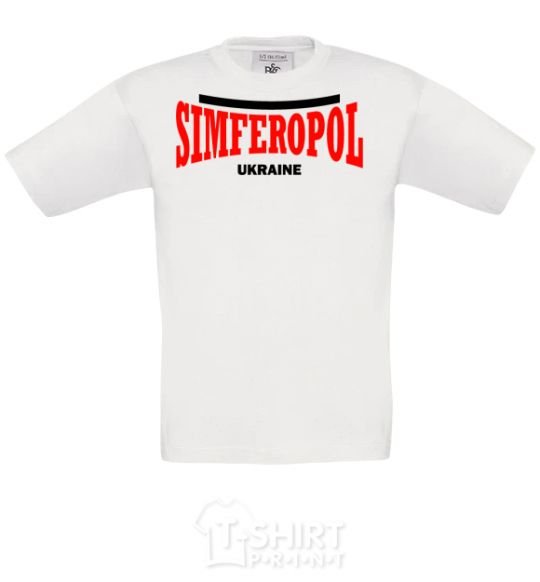 Детская футболка Simferopol Ukraine Белый фото