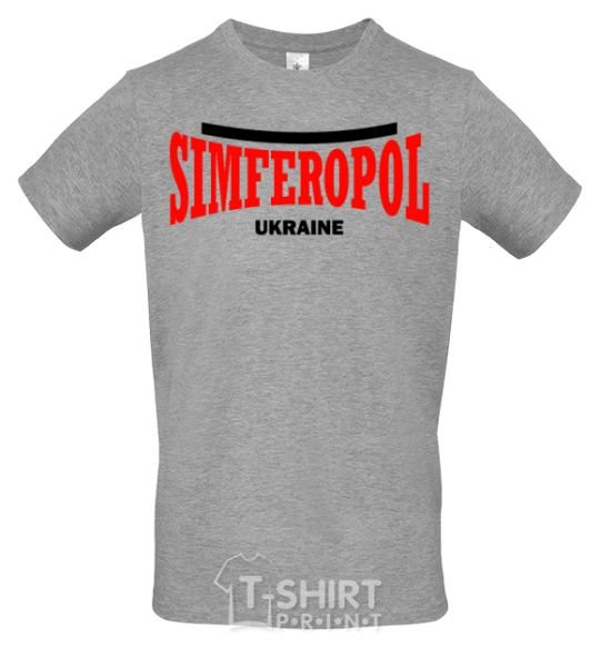 Men's T-Shirt Simferopol Ukraine grey фото