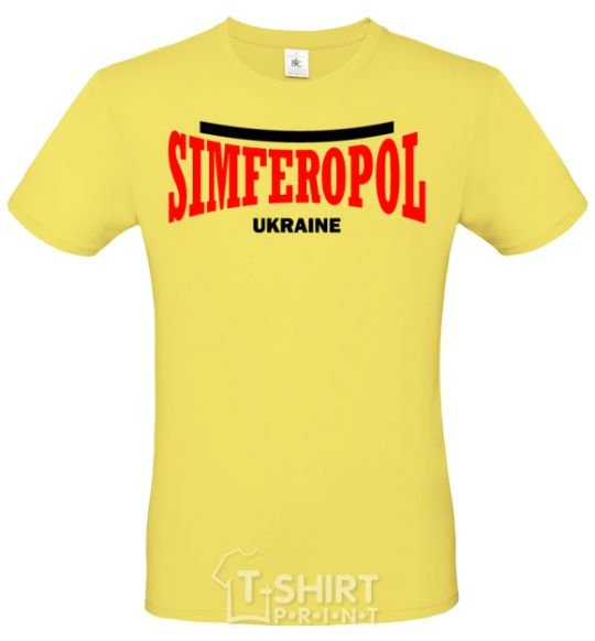 Men's T-Shirt Simferopol Ukraine cornsilk фото