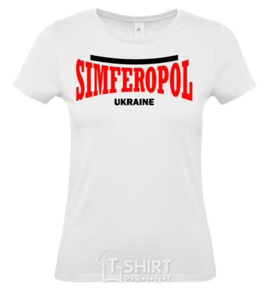 Женская футболка Simferopol Ukraine Белый фото