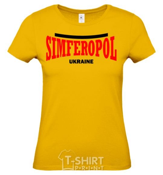 Женская футболка Simferopol Ukraine Лимонный фото