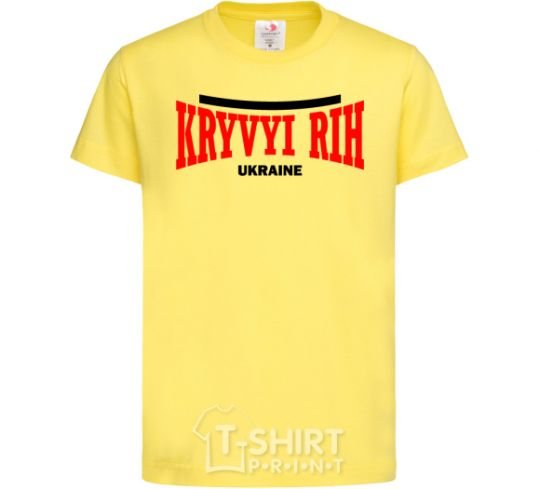 Kids T-shirt Kryvyi Rih Ukraine cornsilk фото