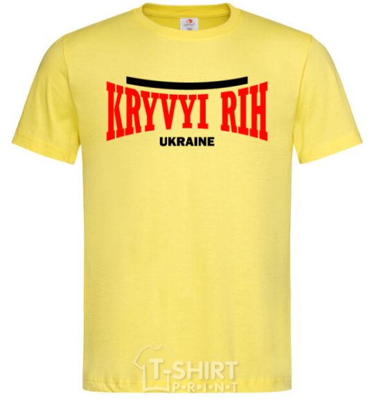 Men's T-Shirt Kryvyi Rih Ukraine cornsilk фото