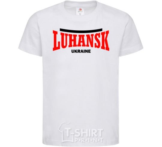 Kids T-shirt Luhansk Ukraine White фото