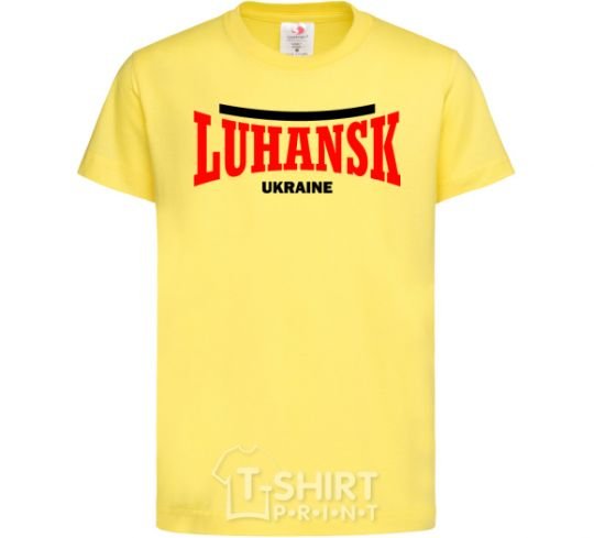 Kids T-shirt Luhansk Ukraine cornsilk фото
