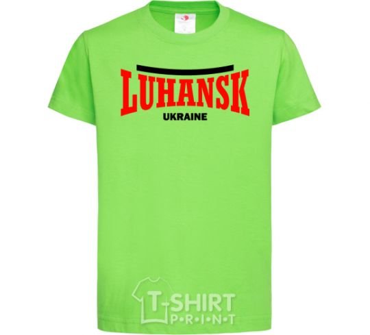 Детская футболка Luhansk Ukraine Лаймовый фото