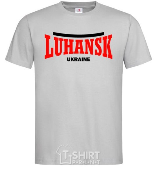 Men's T-Shirt Luhansk Ukraine grey фото