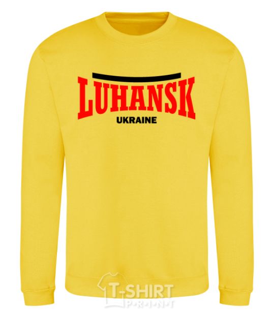 Sweatshirt Luhansk Ukraine yellow фото